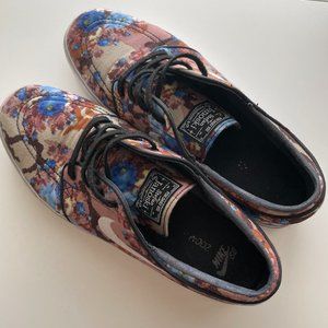 Mens Nike SB Stefan Janoski Zoom Digi Floral Shoes Blue Size 10